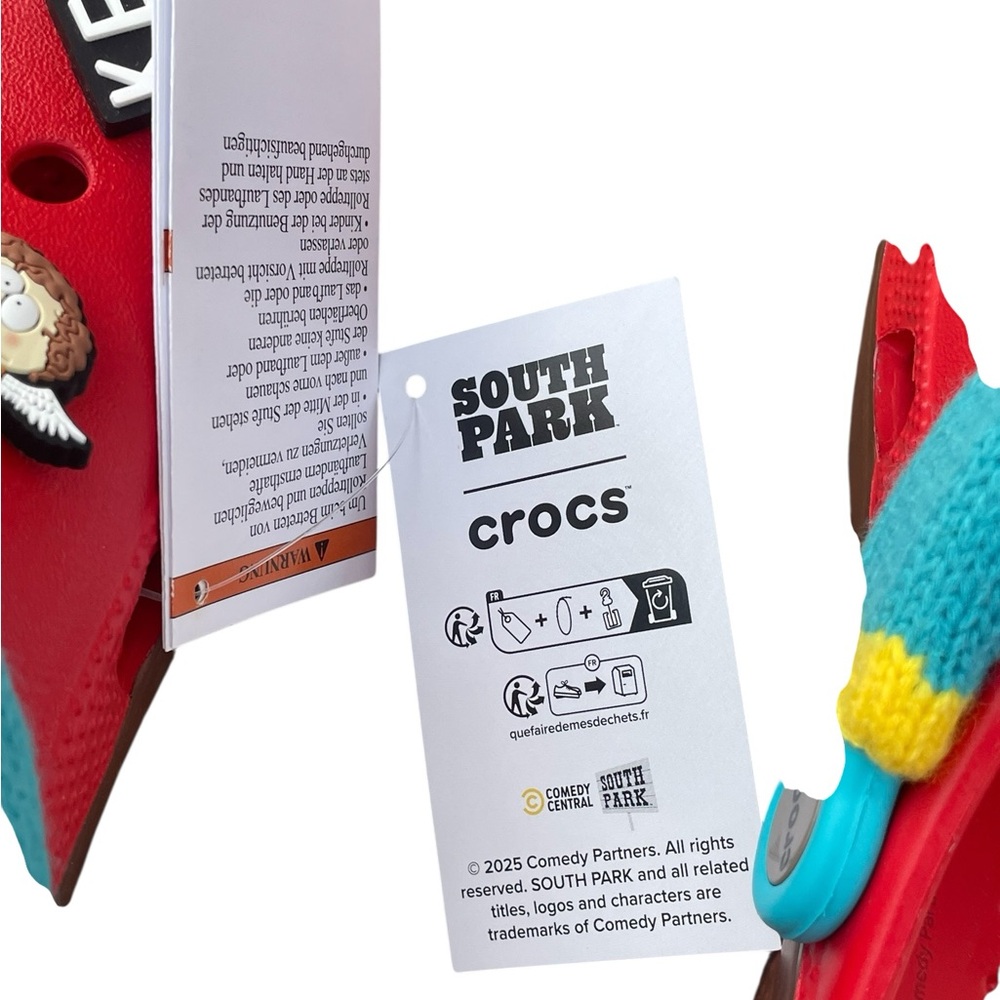 South Park Cartman Classic Clog, Unisex, M9/W11, NWT - Picture 10 of 10